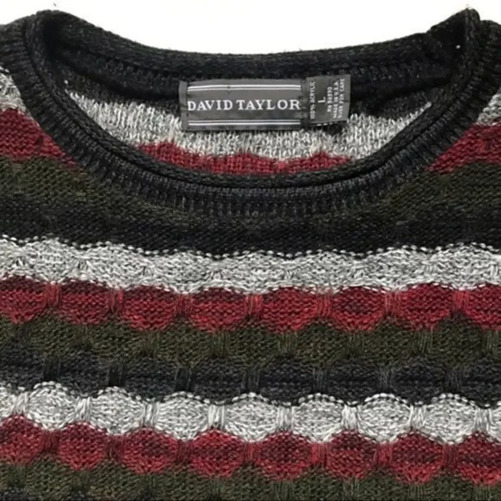 Vintage sweater striped David Taylor Size L